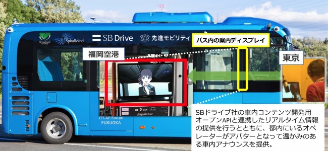 【話題・自動運転】福岡空港、自動運転バスでアバター技術を活用　遠隔地からオペレーターが乗客サポート