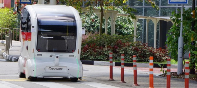 【話題・自動運転】パイオニア製3D‐LiDARセンサー搭載の自動運転シャトルバス、シンガポールで実証実験開始