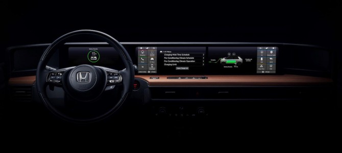 【話題】ホンダが新型電気自動車のインテリアを公開　ダッシュボードいっぱいに拡がったスクリーン