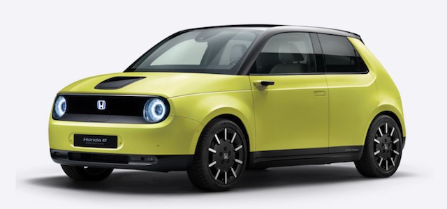 【新製品】ホンダ初の量産電気自動車「Honda e」欧州で予約開始　ボディ・カラーは5色