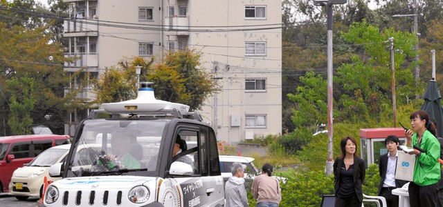 【話題・超小型EV】小型電気車で自動運転実験　高齢化進む大阪の住宅団地で