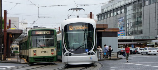 【話題・自動運転】広島大、自動運転バスが路面電車軌道へ　世界初の実験