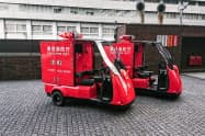 【話題・超小型EV】3輪電気自動車、消防出初め式でデビュー 光岡自動車