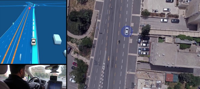 【企業・自動運転】Mobileyeの自動運転、未編集25分動画で空と車内からリアル体験！