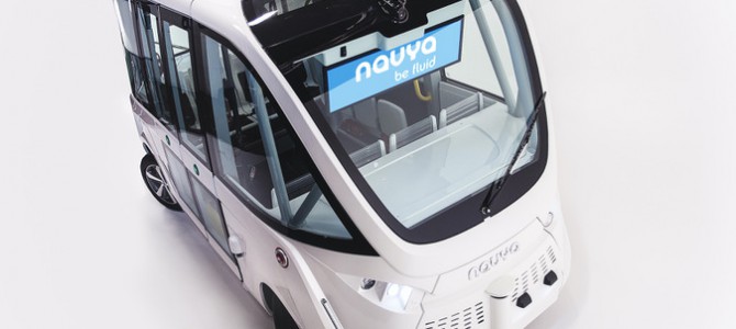 【話題・自動運転】神奈川県の江の島周辺で自動運転バスの実証実験—ハンドルのないナビヤ・アルマ
