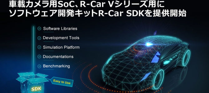 【新製品・自動運転】ルネサス、ADAS/自動運転向けソフト開発キット「R-Car SDK」の提供を開始