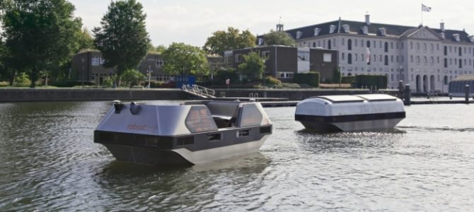 【話題・自動運転】MITの研究者による自動運転の水上タクシーが、アムステルダムの運河で初航行