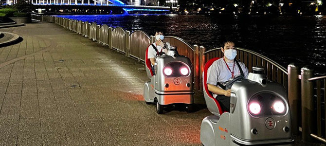 【話題・自動運転】自動運転ロボで夜景ツアー、ＺＭＰが提案する「観光×ロボット」のカタチ