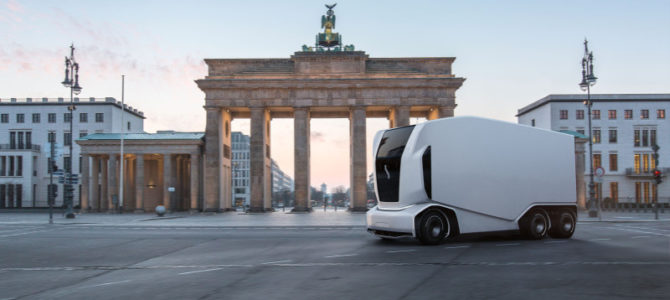 【自動運転・海外】Einride、ドイツでも運転席なし自動運転EVトラックの試験を開始–CO2排出を92％減