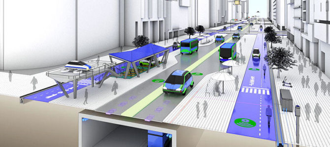 【自動運転・インフラ】未来社会を見据えた道路・モビリティインフラ｢e-MoRoad™｣の実証実験を開始