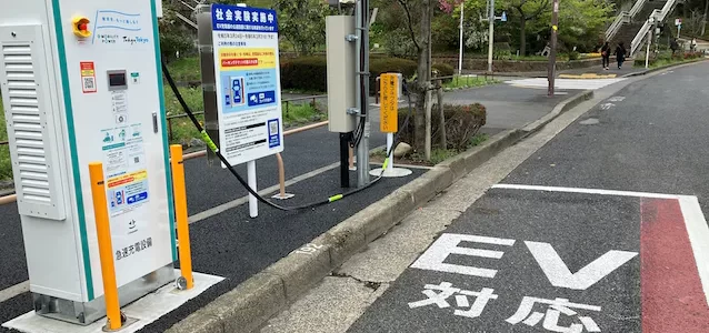 【話題・インフラ】東京都内の公道駐車区画にEV用急速充電器 全国初