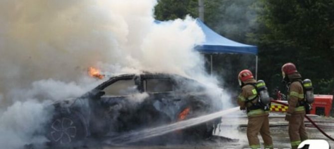 【話題】電気自動車火災、鎮圧は難しい…韓国で毎年2倍ずつ増加
