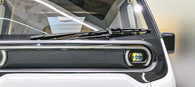 【話題・マイクロモビリティ】ホンダが新型「”軽”2シーター」実車展示！ 斬新顔が激カワな新型「CI-MEV」･･･