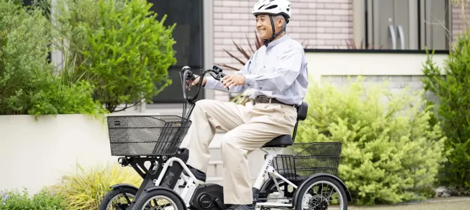 【話題・マイクロモビリティ】電動アシスト付４輪自転車 2024年4月1日 販売開始